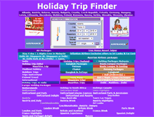 Tablet Screenshot of holidaytripfinder.com